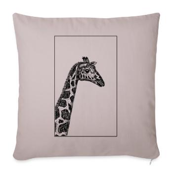Giraffe Skizze - Sofakissenbezug 45 x 45 cm - helles Taupe - Vorne