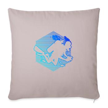 Scuba Diver Scuba Diving Scuba Diver - Sofa pillowcase 17,3'' x 17,3'' (45 x 45 cm) - light taupe - Front