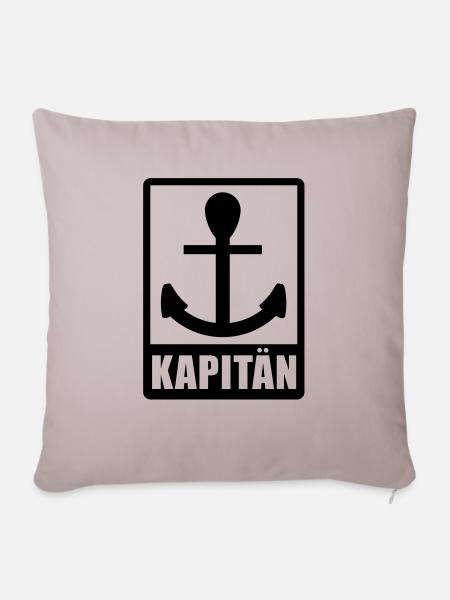 kapitaen_f1 - Sofakissenbezug 45 x 45 cm - helles Taupe