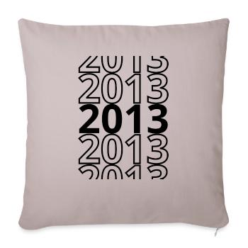 2013 2013 2013 - Housse de coussin décorative 45 x 45 cm - taupe clair - Devant