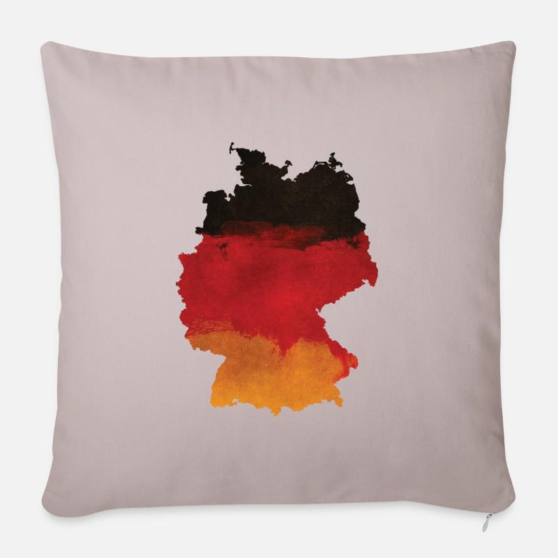 Deutschland - Sofakissenbezug 45 x 45 cm - helles Taupe