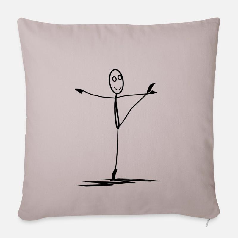 Ballett - Sofakissenbezug 45 x 45 cm - helles Taupe