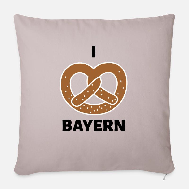 I mog Bayern - Sofakissenbezug 45 x 45 cm - helles Taupe