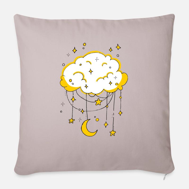 wolke - Sofakissenbezug 45 x 45 cm - helles Taupe