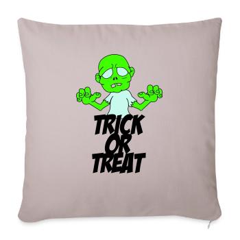 Zombie Trick or Treat - Housse de coussin décorative 45 x 45 cm - taupe clair - Devant