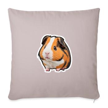 Cobaye - Housse de coussin décorative 45 x 45 cm - taupe clair - Devant