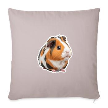 Cute guinea pig - Sofa pillowcase 17,3'' x 17,3'' (45 x 45 cm) - light taupe - Front