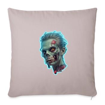 Zombie Frau Halloween - Sofakissenbezug 45 x 45 cm - helles Taupe - Vorne