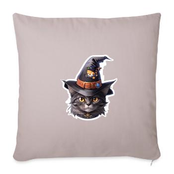 Halloween Cat - Sofa pillowcase 17,3'' x 17,3'' (45 x 45 cm) - light taupe - Front