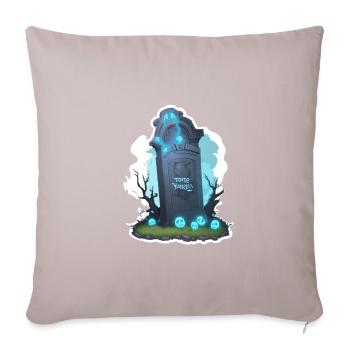 Halloween Tombstone - Sofa pillowcase 17,3'' x 17,3'' (45 x 45 cm) - light taupe - Front