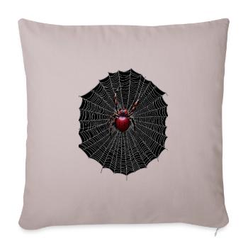 Spider Web Halloween - Sofa pillowcase 17,3'' x 17,3'' (45 x 45 cm) - light taupe - Front