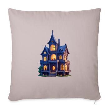 Scary house - Sofa pillowcase 17,3'' x 17,3'' (45 x 45 cm) - light taupe - Front