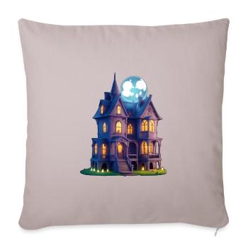 Spooky House - Sofa pillowcase 17,3'' x 17,3'' (45 x 45 cm) - light taupe - Front