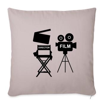 Film Director Filmmaker filmer Gift idea - Sofa pillowcase 17,3'' x 17,3'' (45 x 45 cm) - light taupe - Front