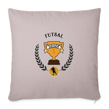 Futsal Sieger Futsaler Spieler Team Mannschaft - Sofakissenbezug 45 x 45 cm - helles Taupe - Vorne