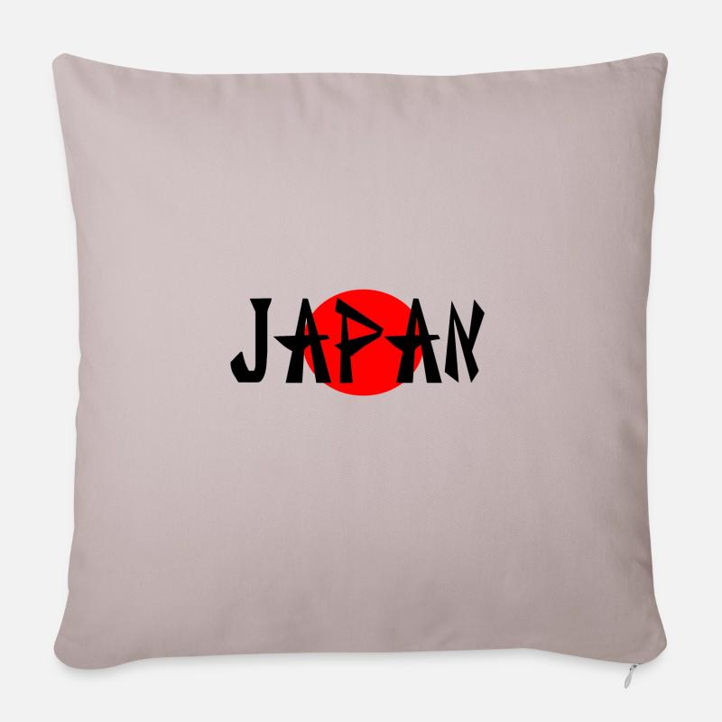 Japan - Sofakissenbezug 45 x 45 cm - helles Taupe