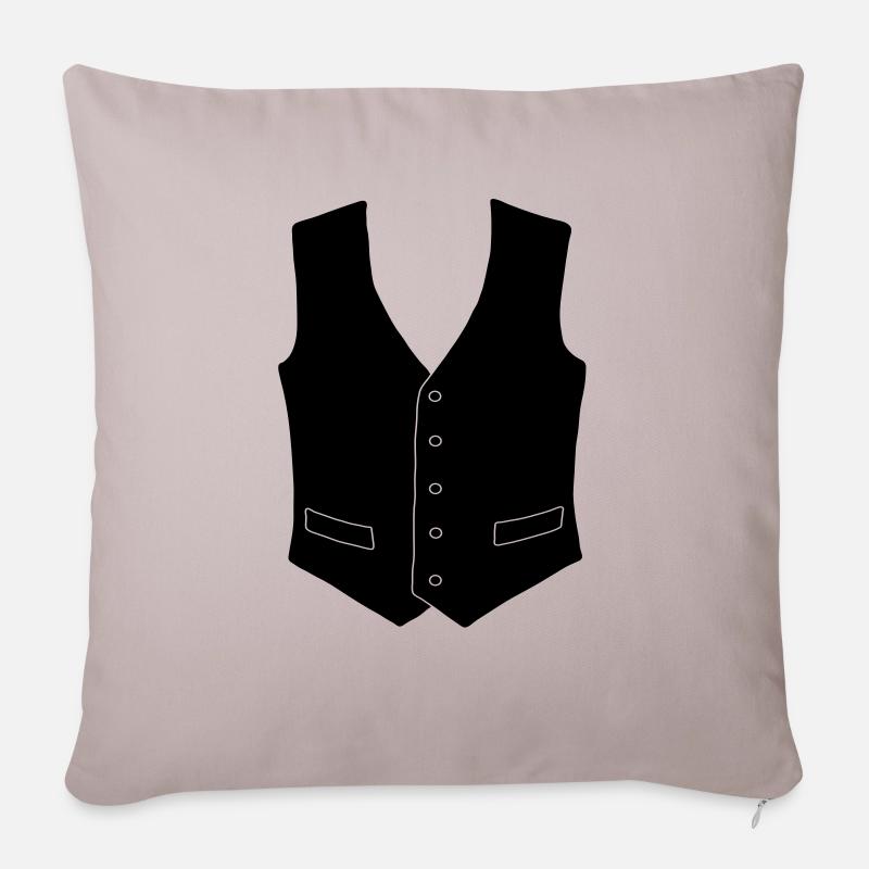 vest_man - Housse de coussin décorative 45 x 45 cm - taupe clair