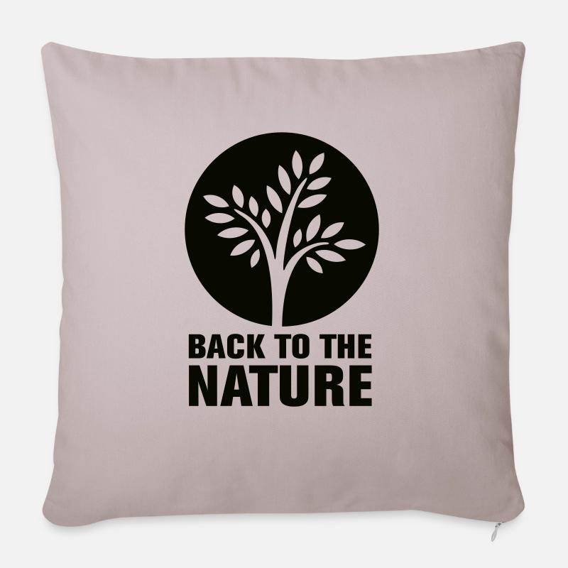 back2nature - Housse de coussin décorative 45 x 45 cm - taupe clair