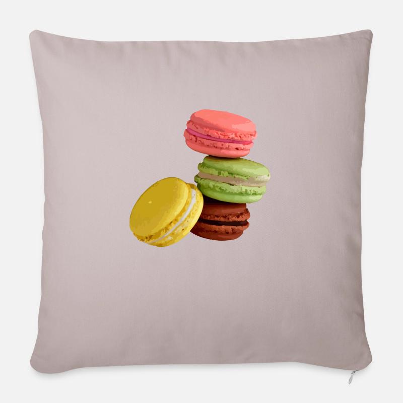 Macaron - Sofakissenbezug 45 x 45 cm - helles Taupe