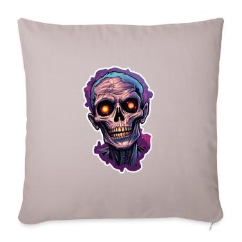 Skull Zombie Halloween - Sofa pillowcase 17,3'' x 17,3'' (45 x 45 cm) - light taupe - Front