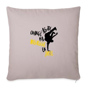 Tu as changé ma tristesse en joie - Ps/30:11 - Housse de coussin décorative 45 x 45 cm - taupe clair - Devant