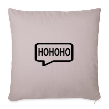Ho Ho Ho - Housse de coussin décorative 45 x 45 cm - taupe clair - Devant