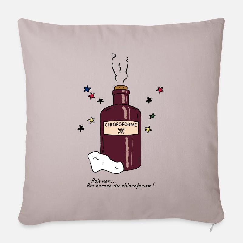 Chloroforme - Housse de coussin décorative 45 x 45 cm - taupe clair