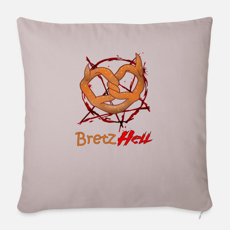 bretzHell - Housse de coussin décorative 45 x 45 cm - taupe clair