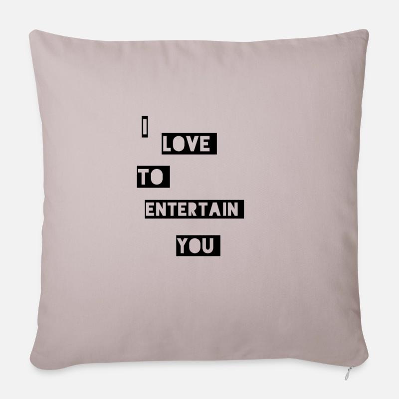 entertain you - Sofakissenbezug 45 x 45 cm - helles Taupe