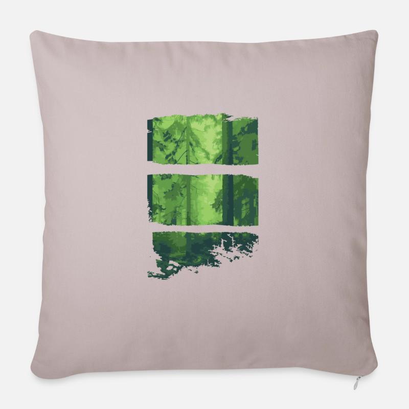 WALD - Sofakissenbezug 45 x 45 cm - helles Taupe