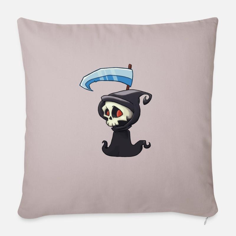 Death Skull - Sofakissenbezug 45 x 45 cm - helles Taupe