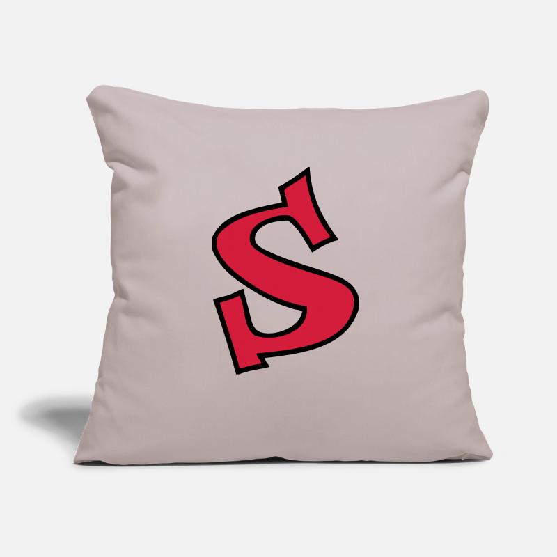 Visionnes Housse de coussin décorative 45 x 45 cm