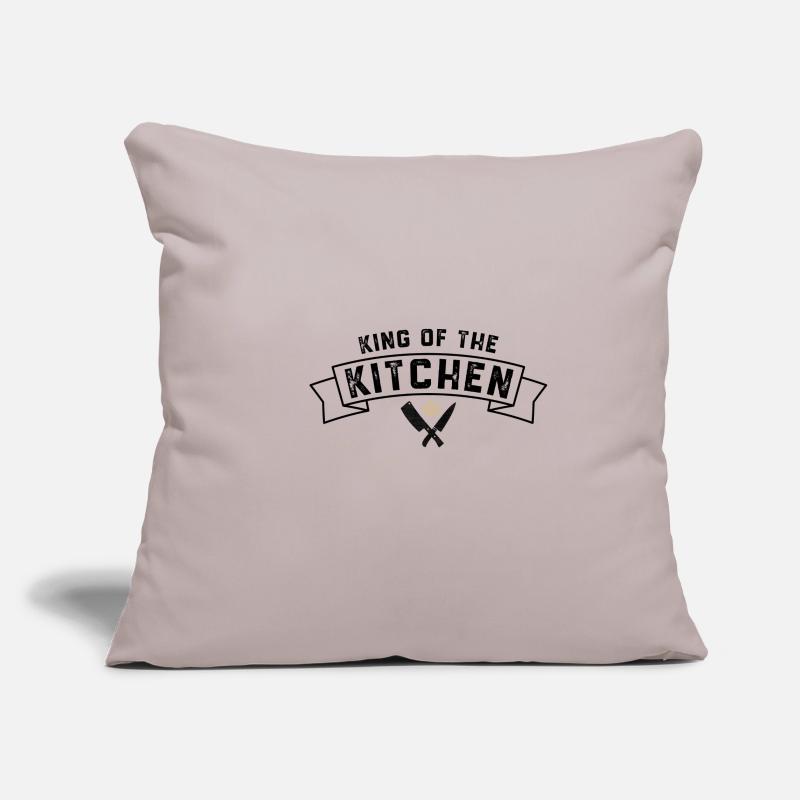 King kitchen chef crown kitchen knife gift Sofa pillowcase 17,3'' x 17,3'' (45 x 45 cm)