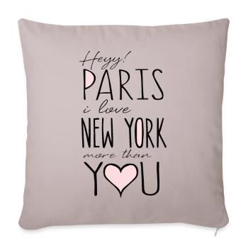 Paris - Sofakissenbezug 45 x 45 cm - helles Taupe - Vorne
