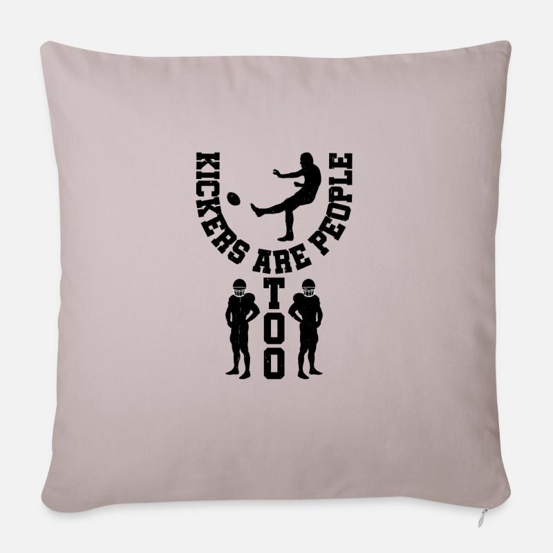 Les kickers sont aussi des gens 18 - Housse de coussin décorative 45 x 45 cm - taupe clair