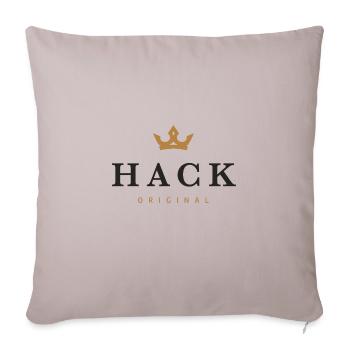 Hack Original Family Logo - Sofa pillowcase 17,3'' x 17,3'' (45 x 45 cm) - light taupe - Front