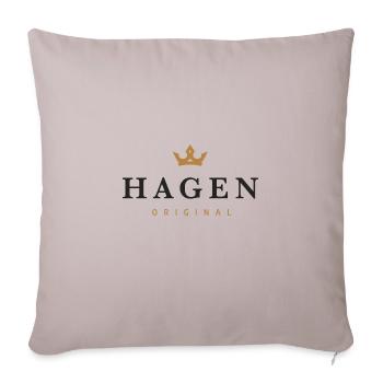 Hagen Original Family Logo - Sofa pillowcase 17,3'' x 17,3'' (45 x 45 cm) - light taupe - Front