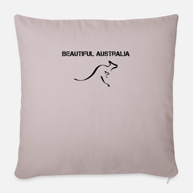 Schönes Australien - Sofakissenbezug 45 x 45 cm - helles Taupe