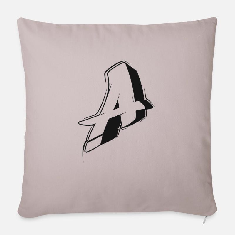 A - Housse de coussin décorative 45 x 45 cm - taupe clair