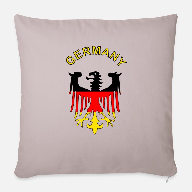 Deutschland Germany - Sofakissenbezug 45 x 45 cm - helles Taupe