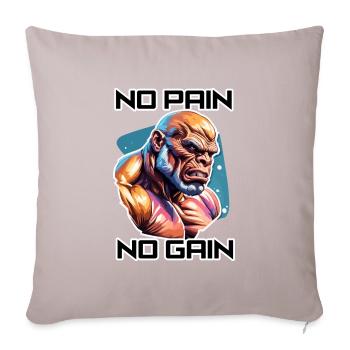 Bodybuilder / Sports / Fitness / Monkey / Muscles - Sofa pillowcase 17,3'' x 17,3'' (45 x 45 cm) - light taupe - Front