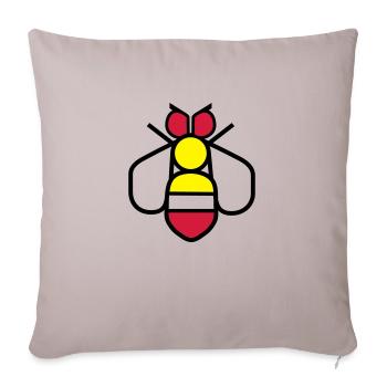 Bee - Sofa pillowcase 17,3'' x 17,3'' (45 x 45 cm) - light taupe - Front