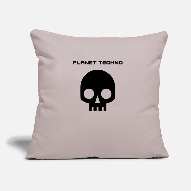 PlanetTechno_tee001.eps Vector SVG Sofa pillowcase 17,3'' x 17,3'' (45 x 45 cm)