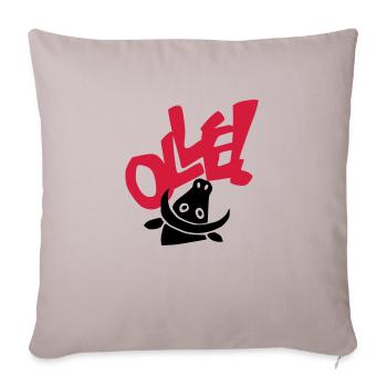 toto olle - Housse de coussin décorative 45 x 45 cm - taupe clair - Devant