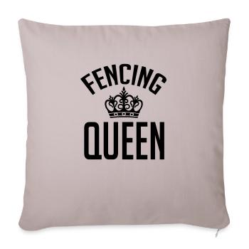 Fencing queen - Sofakissenbezug 45 x 45 cm - helles Taupe - Vorne