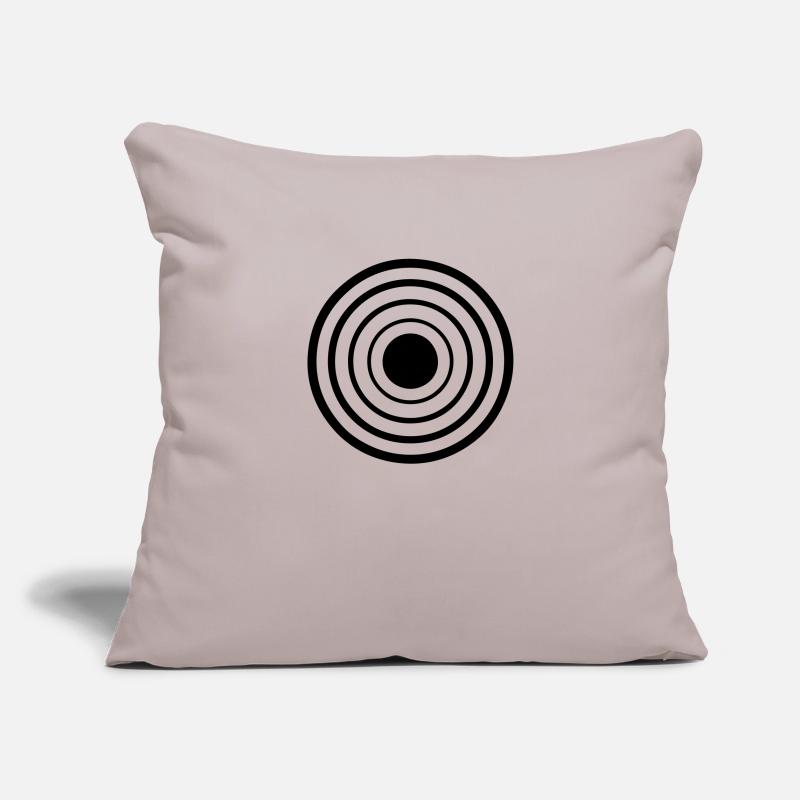 target cible cercle 2106 Housse de coussin décorative 45 x 45 cm