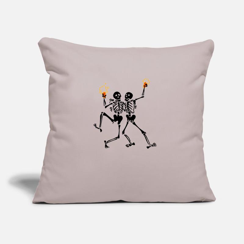 Skeletons doing java Sofa pillowcase 17,3'' x 17,3'' (45 x 45 cm)