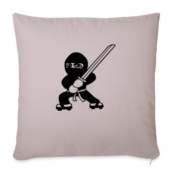 ninja katana - Sofakissenbezug 45 x 45 cm - helles Taupe - Vorne