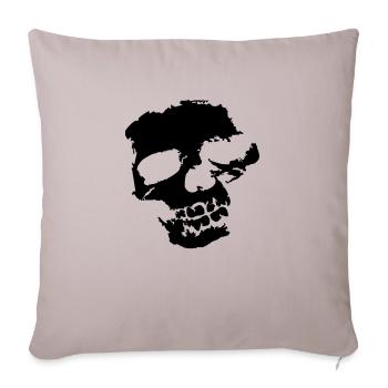 Skeleton skull skull dead evil - Sofa pillowcase 17,3'' x 17,3'' (45 x 45 cm) - light taupe - Front