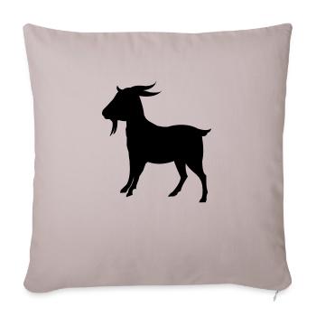ziege - Sofakissenbezug 45 x 45 cm - helles Taupe - Vorne